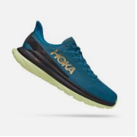 Hoka One One Other - NWT HOKA ONE ONE Mach 4 Men's Running, US 14 Mesh Blue Coral Black